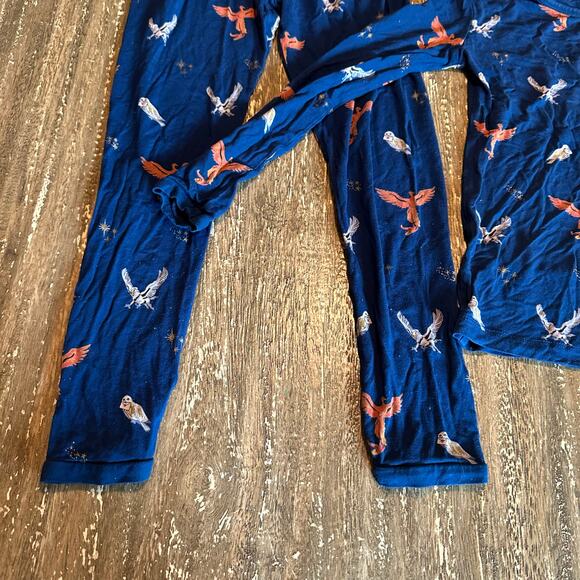 Kid’s Kyte Baby Bamboo Long Sleeve Harry Potter Pajama 2-Piece Set Navy, 7T - Picture 3 of 5